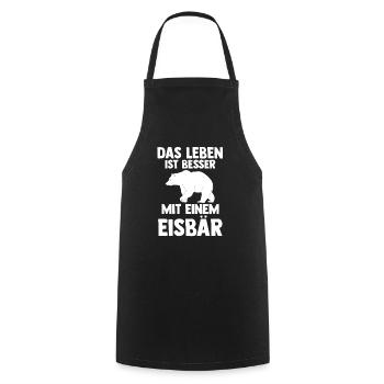 Eisbär Eisbären - Kochschürze - Schwarz - Vorne - AI Model Male 185 dark (185cm)
