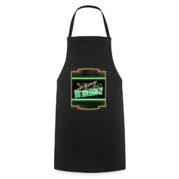 blagues bday nourriture cadeau idée anniversaire cadeau blague - Tablier de cuisine - noir - Devant - AI Model Male 185 dark (185cm)