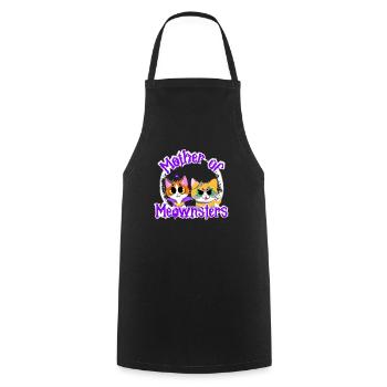 Mère de Meownsters Mignons Chats Costume d’Halloween - Tablier de cuisine - noir - Devant - AI Model Male 185 dark (185cm)