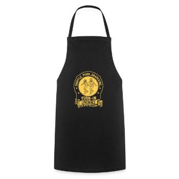 Shuffle, Pivot, Grapevine, Turn In Line Dance Vest - Cooking Apron - black - Front - AI Model Male 185 dark (185cm)