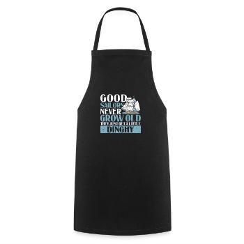 Good sailors never get old Sailing Sailboat Sail - Cooking Apron - black - Front - AI Model Male 185 dark (185cm)