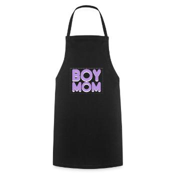 Boy Mom Best Mommy Ever Motherhood Fête des mères - Tablier de cuisine - noir - Devant - AI Model Male 185 dark (185cm)