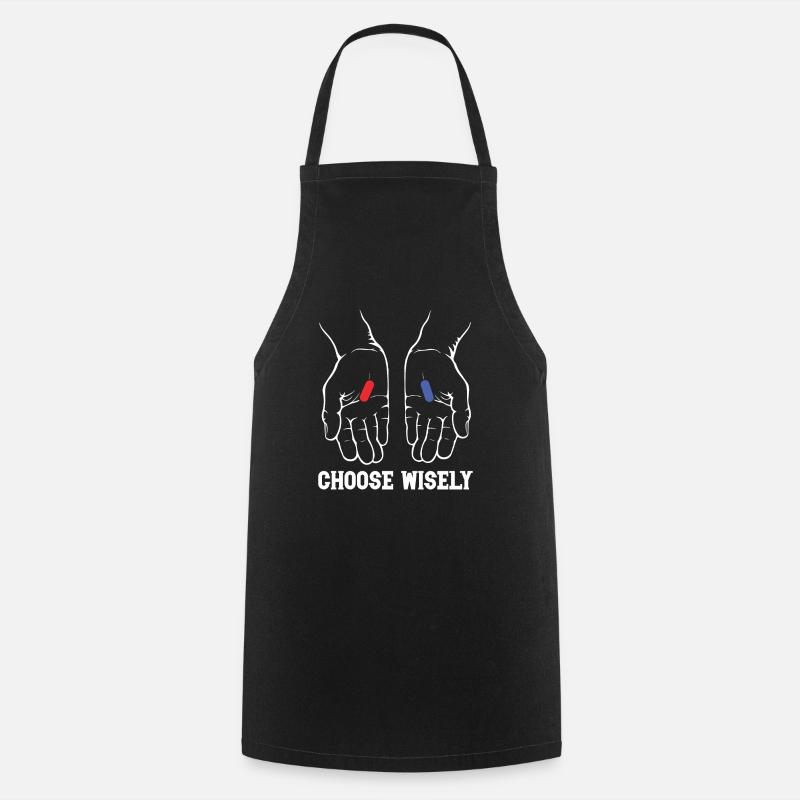 CHOOSE WISELY - Kochschürze - Schwarz