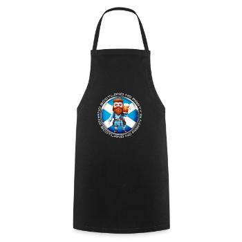 No Scotland No Party Scottish - Cooking Apron - black - Front - AI Model Male 185 dark (185cm)
