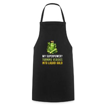 Jus Hommes Femmes Presse-agrumes Cleanse Smoothie Juice - Tablier de cuisine - noir - Devant - AI Model Male 185 dark (185cm)