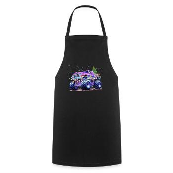 Monster Truck Lover Weihnachtsgrafik für Jungs, Ich - Kochschürze - Schwarz - Vorne - AI Model Male 185 dark (185cm)