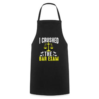 The Bar Exam Passed Funny New Lawyer Attorney - Cooking Apron - black - Front - AI Model Male 185 dark (185cm)
