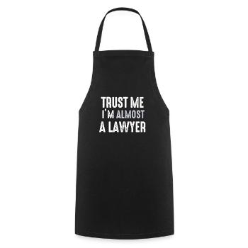 The Bar Exam Passed Funny New Lawyer Attorney - Cooking Apron - black - Front - AI Model Male 185 dark (185cm)