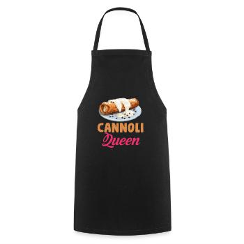 Cannoli Baker Italienisches Gebäck Dessert Lustig - Kochschürze - Schwarz - Vorne - AI Model Male 185 dark (185cm)