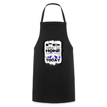 Gros chat cadeau Animal avocats chat drapeau Tshirts - Tablier de cuisine - noir - Devant - AI Model Male 185 dark (185cm)