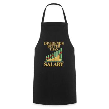 Dividends Better Than Salary Investor Stock Market - Kochschürze - Schwarz - Vorne - AI Model Male 185 dark (185cm)