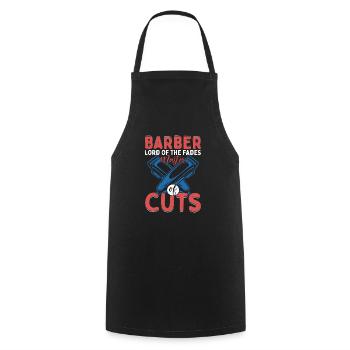 Barber Lord Of The Fades Master of Cuts Haircut Ba - Kochschürze - Schwarz - Vorne - AI Model Male 185 dark (185cm)