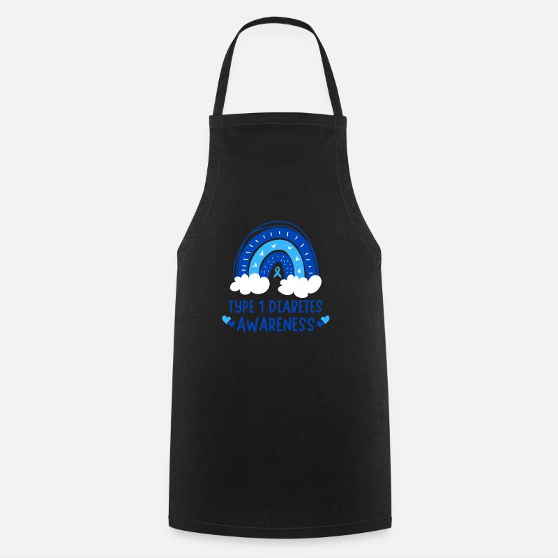 Type 1 Diabetes Awareness - Cooking Apron - black