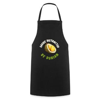 Durian Fruit Lover Funny Durio Zibethinus Men - Cooking Apron - black - Front - AI Model Male 185 dark (185cm)