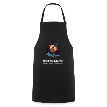 Astrophotography Astrophotographer Astronomy - Cooking Apron - black - Front - AI Model Male 185 dark (185cm)