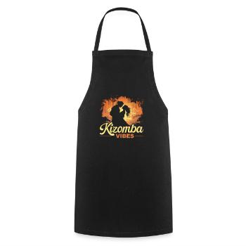 Kizomba Tanz Bachata Angola Tanz Urban Kiz - Kochschürze - Schwarz - Vorne - AI Model Male 185 dark (185cm)