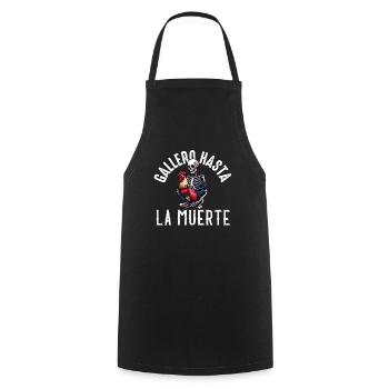 Gallero Pelea De Gallos Hombre Papá Padre Tío - Cooking Apron - black - Front - AI Model Male 185 dark (185cm)