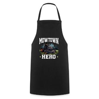Lawn Mower Lawn Mowing Landscaping Gardening - Cooking Apron - black - Front - AI Model Male 185 dark (185cm)