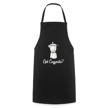 Funny Spanish Shirts Cafecito Cafe Espanol - Cooking Apron - black - Front - AI Model Male 185 dark (185cm)