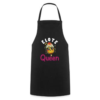 Elote Girl Women Elote Mexican Corn Food Comida - Cooking Apron - black - Front - AI Model Male 185 dark (185cm)