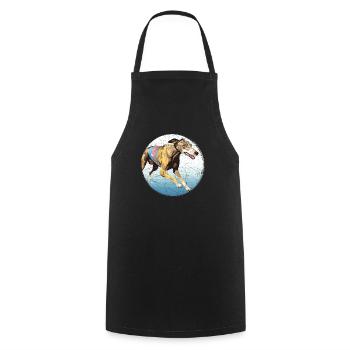 Greyhound Racing Dog Race Greyhound Race Propriétaire de lévrier - Tablier de cuisine - noir - Devant - AI Model Male 185 dark (185cm)