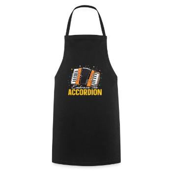 Accordéoniste Instrument de musique Accordéoniste - Tablier de cuisine - noir - Devant - AI Model Male 185 dark (185cm)