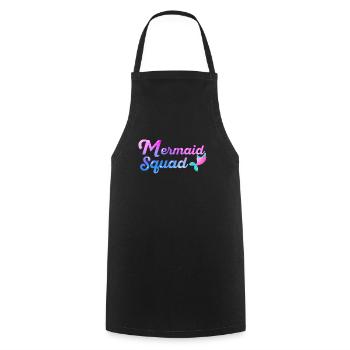 Mermaid Adult Matching Birthday Women Girl - Cooking Apron - black - Front - AI Model Male 185 dark (185cm)