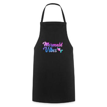 Mermaid Adult Matching Birthday Women Girl - Cooking Apron - black - Front - AI Model Male 185 dark (185cm)