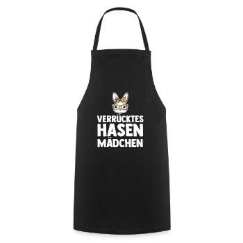 Kaninchen Hase - Kochschürze - Schwarz - Vorne - AI Model Male 185 dark (185cm)