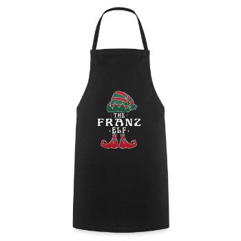 Franz Elf Familie Passende Gruppe Weihnachten Mama Papa - Kochschürze - Schwarz - Vorne - AI Model Male 185 dark (185cm)