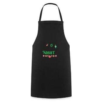 O Holy Night - Cooking Apron - black - Front - AI Model Male 185 dark (185cm)