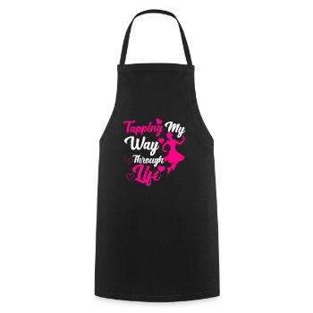 Tap Dance Teacher Appreciation For Women Girls - Cooking Apron - black - Front - AI Model Male 185 dark (185cm)