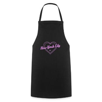 New York City NY NYC Souvenir cadeau - Tablier de cuisine - noir - Devant - AI Model Male 185 dark (185cm)