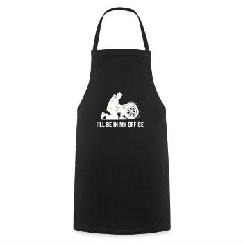Tire Guy Mechanic Flat Tire Changer Repair Car - Cooking Apron - black - Front - AI Model Male 185 dark (185cm)