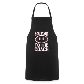 Assistant Coach Sport Trainer Team Coaching - Cooking Apron - black - Front - AI Model Male 185 dark (185cm)