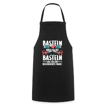 Bastler Basteln - Kochschürze - Schwarz - Vorne - AI Model Male 185 dark (185cm)