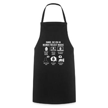 Backen Cupcakes - Kochschürze - Schwarz - Vorne - AI Model Male 185 dark (185cm)