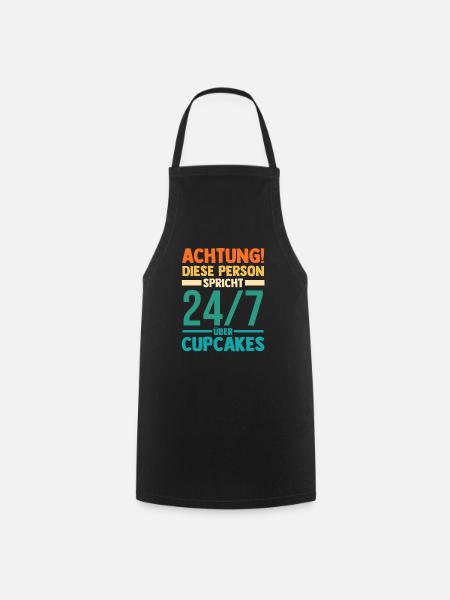 Backen Cupcakes - Kochschürze - Schwarz