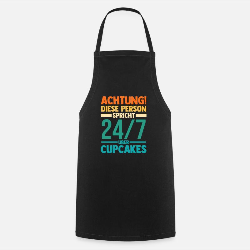 Backen Cupcakes - Kochschürze - Schwarz