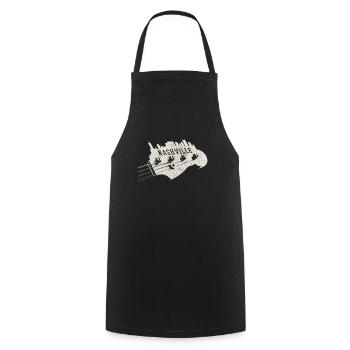 Nashville Tennessee Country Musik - Kochschürze - Schwarz - Vorne - AI Model Male 185 dark (185cm)