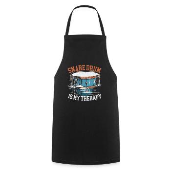 Snare Drum Musical Instrument Musician Drummer - Cooking Apron - black - Front - AI Model Male 185 dark (185cm)