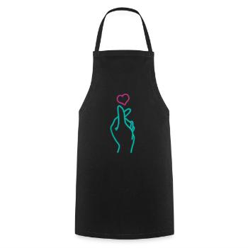 K-Pop-Fan Geschenk Koreanische Popmusik - Kochschürze - Schwarz - Vorne - AI Model Male 185 dark (185cm)