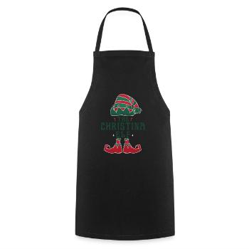 Le pyjama Christina Elf pour un Noël amusant - Tablier de cuisine - noir - Devant - AI Model Male 185 dark (185cm)