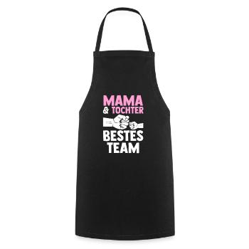 Mutter Muttertag Mama und Tochter - Kochschürze - Schwarz - Vorne - AI Model Male 185 dark (185cm)