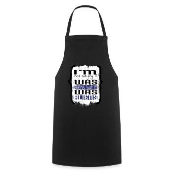 Zone 51 Raid Ancien Egyptien Bday Présenter des blagues - Tablier de cuisine - noir - Devant - AI Model Male 185 dark (185cm)
