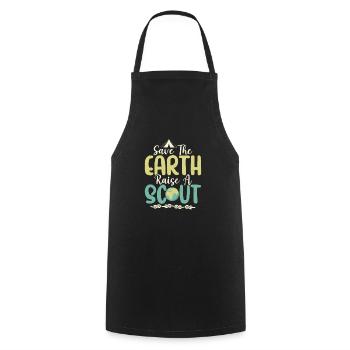 Scout Earth Champions: Raising Awareness Tee - Cooking Apron - black - Front - AI Model Male 185 dark (185cm)