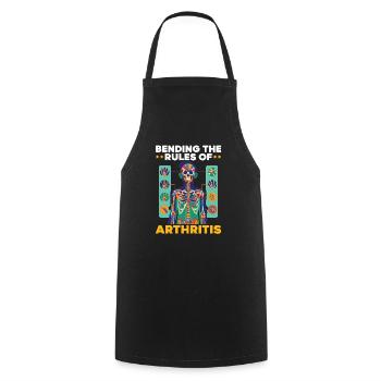 Juvenile Arthritis Awareness Autoimmune Disease - Cooking Apron - black - Front - AI Model Male 185 dark (185cm)