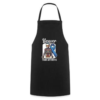 Juvenile Arthritis Awareness Autoimmune Disease - Cooking Apron - black - Front - AI Model Male 185 dark (185cm)