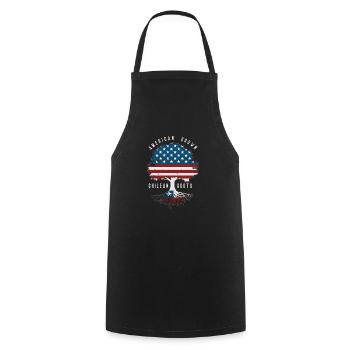 chile print - Cooking Apron - black - Front - AI Model Male 185 dark (185cm)