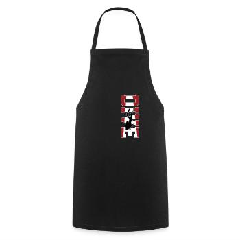 Diving Funny Vintage Diver Gift - Cooking Apron - black - Front - AI Model Male 185 dark (185cm)